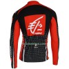 Wielershirt Caisse d`Epargne Lange Mouw - Rood Zwart